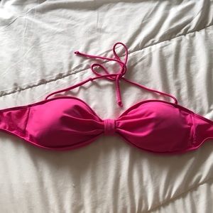 Pink bikini top from Gilly Hicks